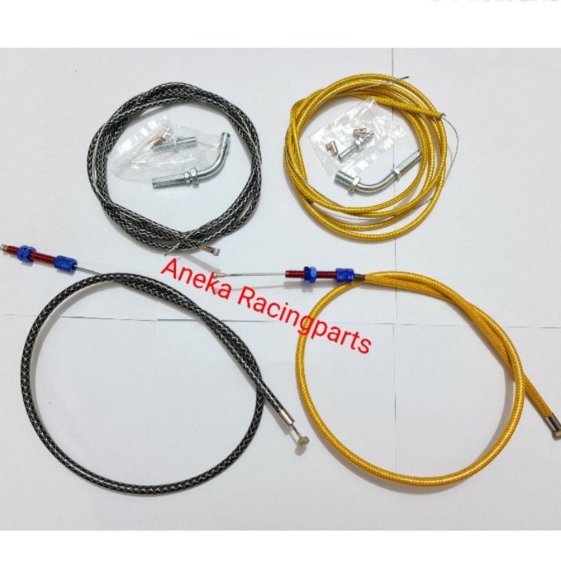 kabel kopling satu set kabel gas karbon ninja r rr vixion cb klx crf dll / tali kopling motor