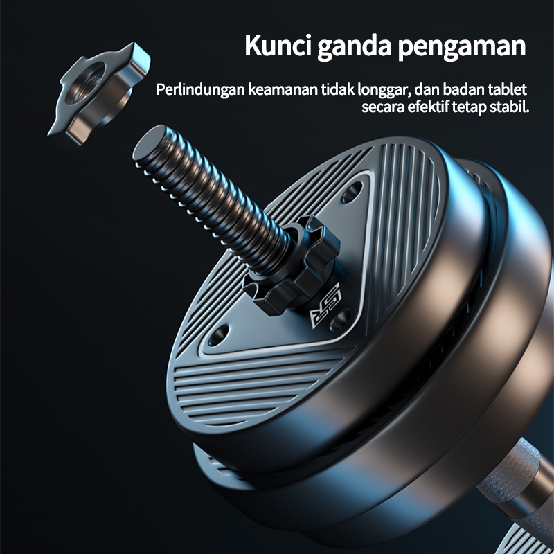 terbaru 20KG Dumbbell set peralatan fitness barbel set 20 kg dengan perlindungan lingkungan XH202