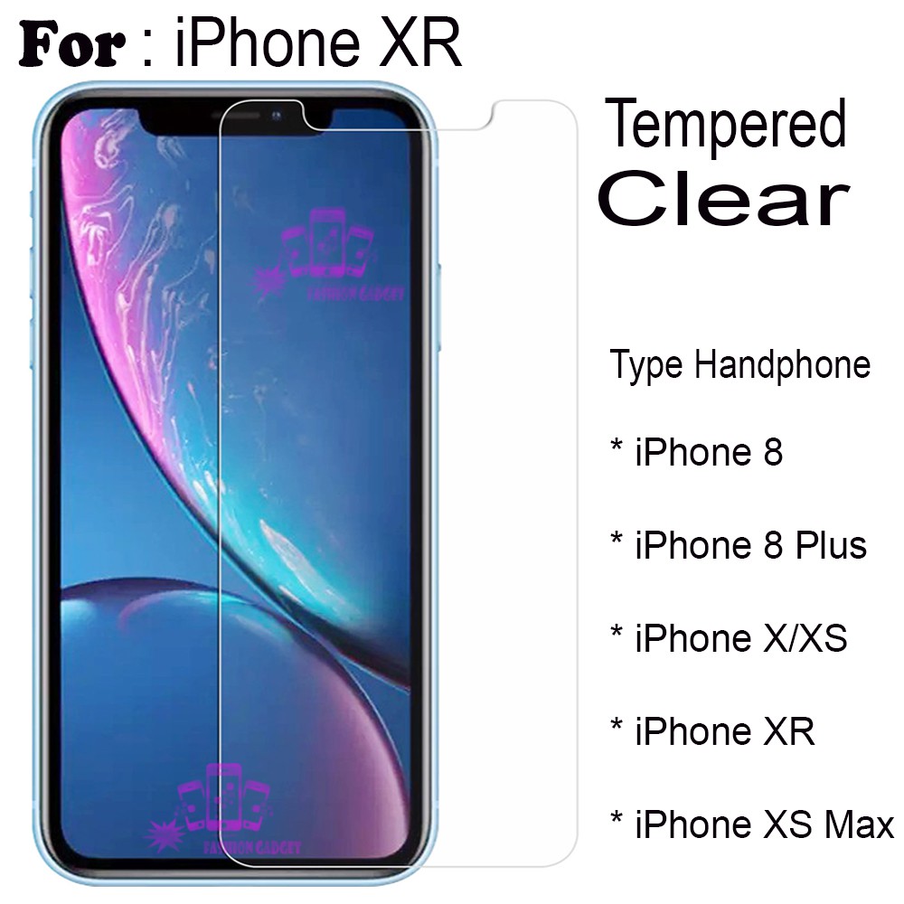 Tempered Glass For iPhone 8 / iPhone 8+ / iPhone X / iPhone XS / iPhone XR /iPhone XS Max Anti Gores Kaca Temper Glass Full Layar