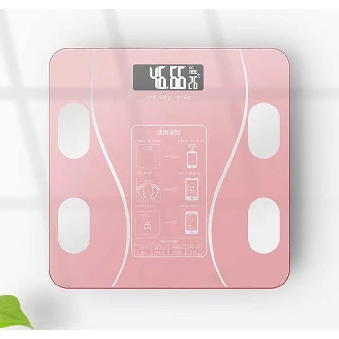 timbangan badan digital usb charger fitur lengkap smart body scale