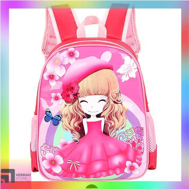 VRS SUNEIGHT Tas Ransel Sekolah Anak Kartun Karakter Little Girl - B306