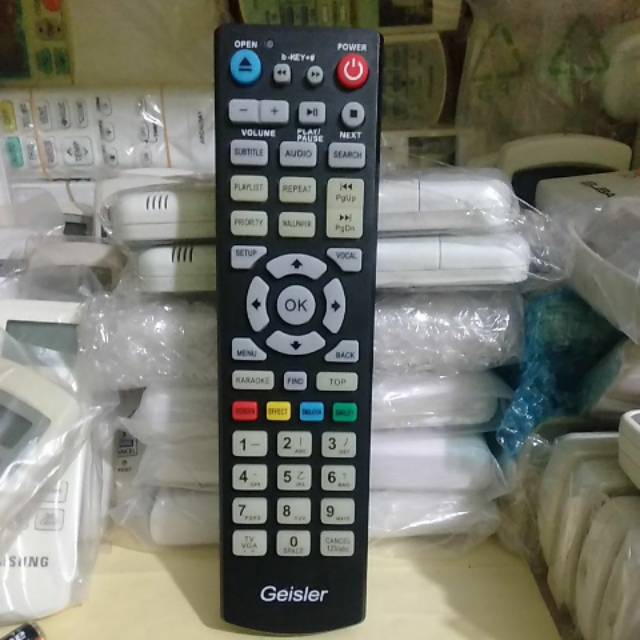 REMOTE REMOT DVD GEISLER KARAOKE SEMUA TIPE ORIGINAL ASLI