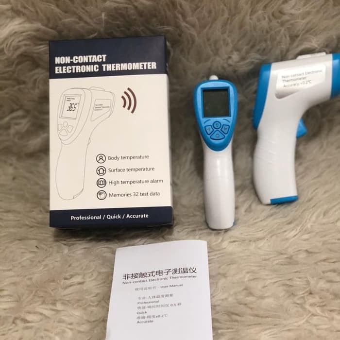 Thermometer Infrared Thermo Gun Termometer Suhu Badan