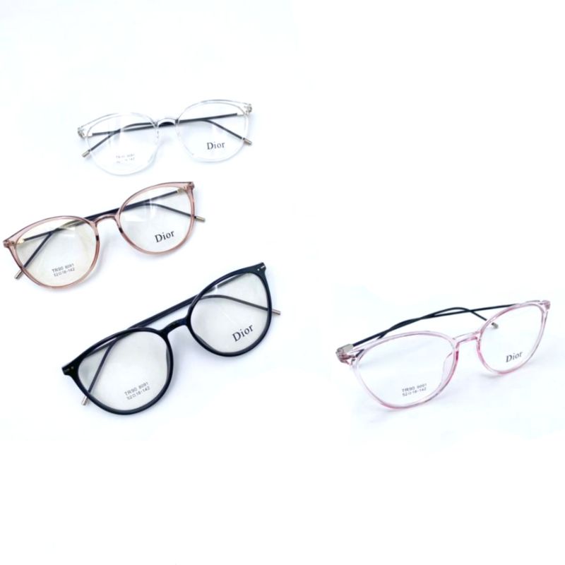 Paket Kacamata 8091 Lensa Antiradiasi Photocromic Blueray