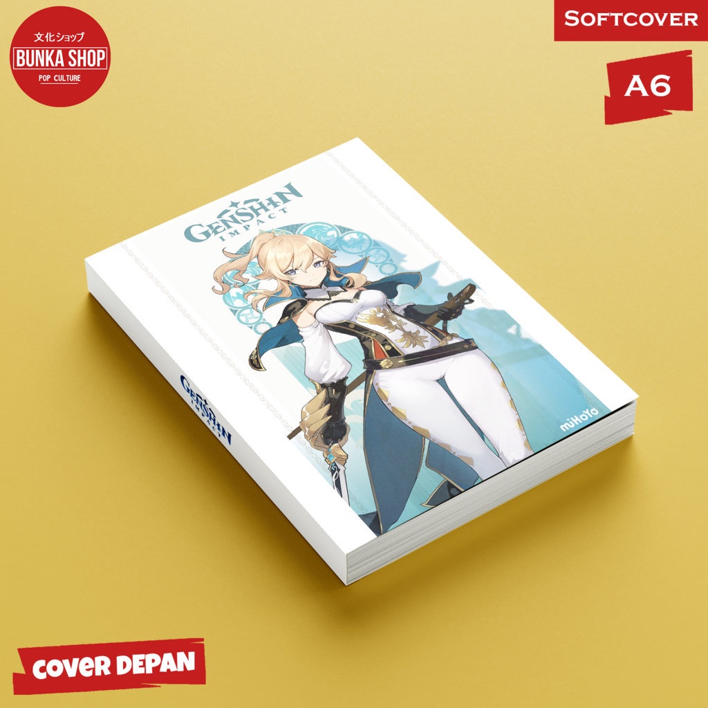 

Pocket Note Game Genshin Impact Jean Softcover A6 Buku Tulis Catatan Notes Agenda Planner Jurnal