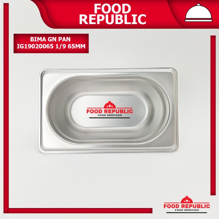 BIMA GASTRONOM FOOD PAN UKURAN 1/9 65mm - WADAH PRASMANAN STAINLESS