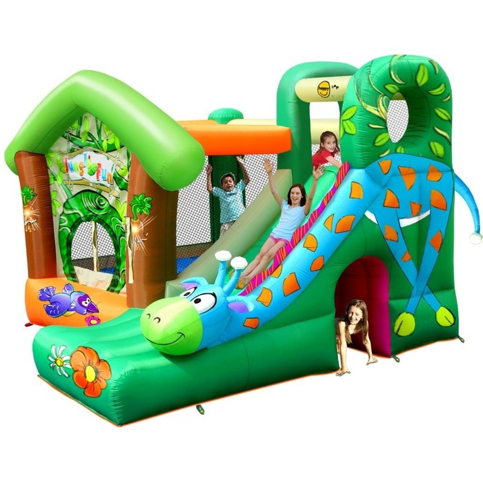 Unik Happy Hop Jungle Fun 9139   Rumah Balon Jerapah   Mainan Anak Balon Limited