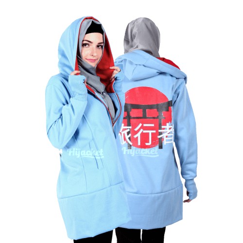 HIJACKET JAPAN STREET-JS HARBOR (BIRU MUDA