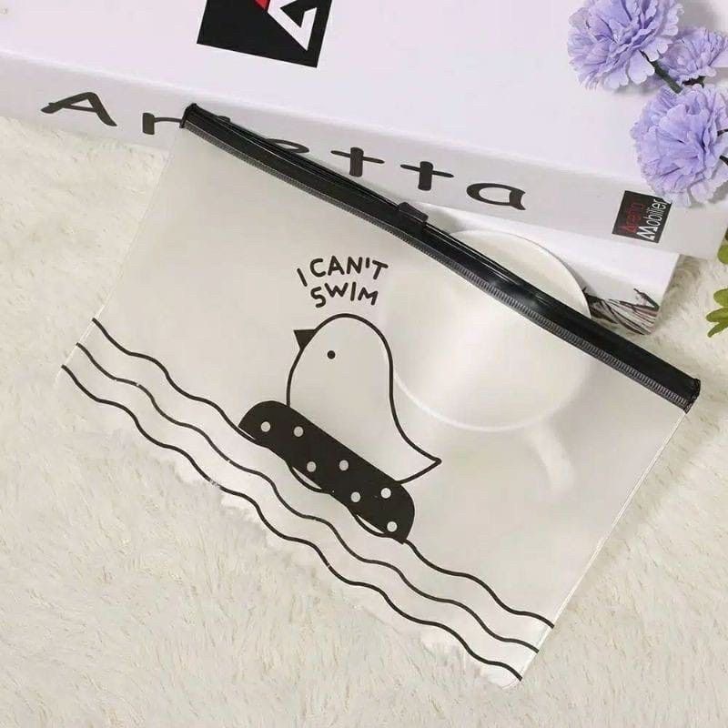 50pcs / 100pcs + pouch ikat rambut karet polos warna-warni dewasa import ala korea-1pcs Ziplock Kecil