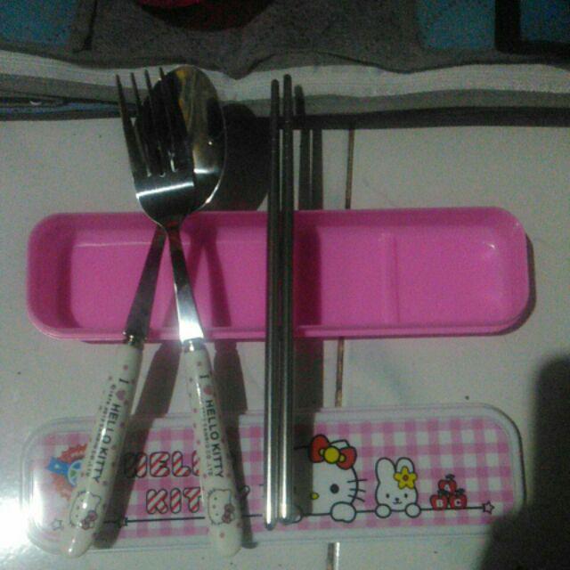 [ Hello Kitty ] Sendok Set Hello Kitty M-055 [ G.k ]