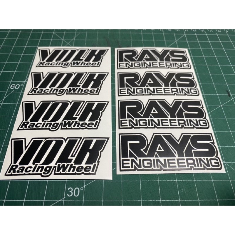 volk rays sticker velg mobil