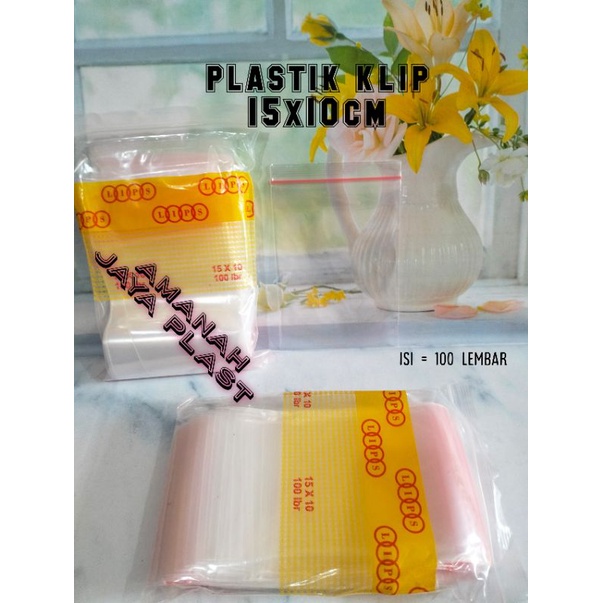 TERSEDIA HARGA GROSIR (100lembar) Plastik klip 10x15cm Zipper  / Klip Plastik Obat 10x15cm