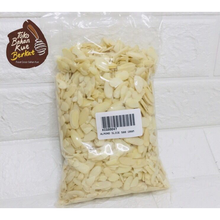 KACANG ALMOND SLICE 500 GR / TOPPING