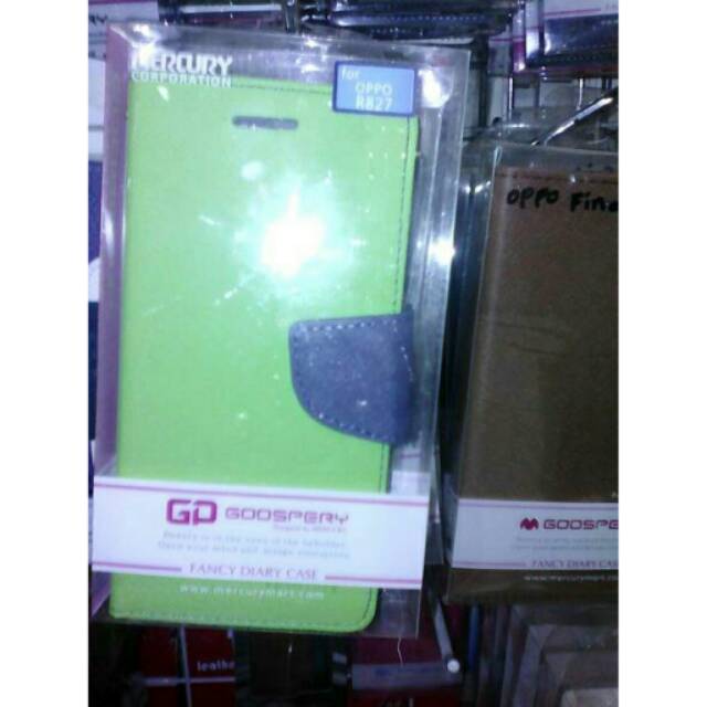 Leather case flip cover mercury oppo r827