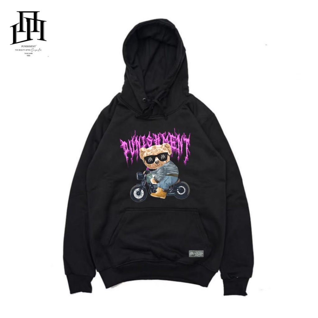 Jaket Sweater Hoodie PUNISHMENT BEAR – Fashion Trendy Casual Unisex Good Brand Quality 99% Realpict