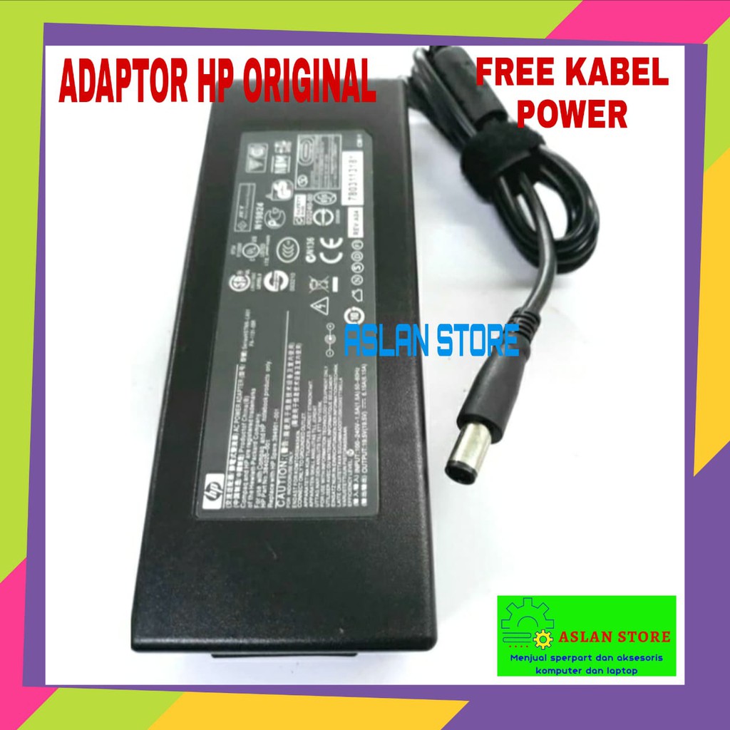 ADAPTOR CHARGER PC ALL IN ONE HP PAVILION 20 A210L 19.5V 6.15A ORIGINAL