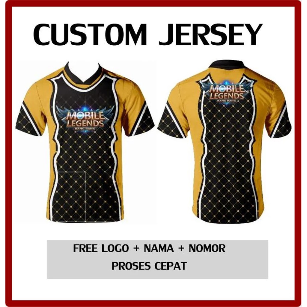 Baju Kaos Jersey Gaming Mobile Legends 748 Printing Custom