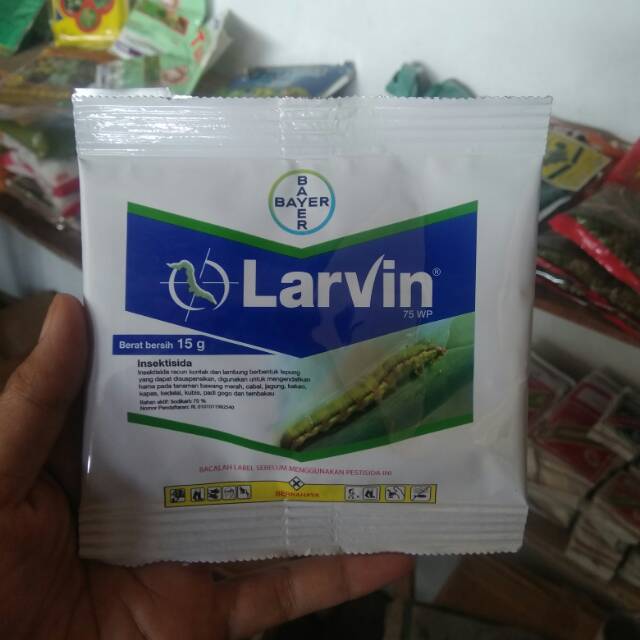 LARVIN 75WP 15GR/ LARVIN INSEKTISIDA /LARVIN OBAT HAMA ULAT 15GR