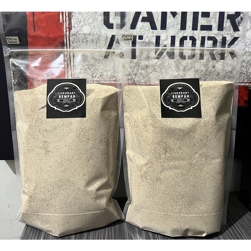 

500g - 1kg Merica bubuk Original / Lada putih bubuk / Whitepepper powder Original