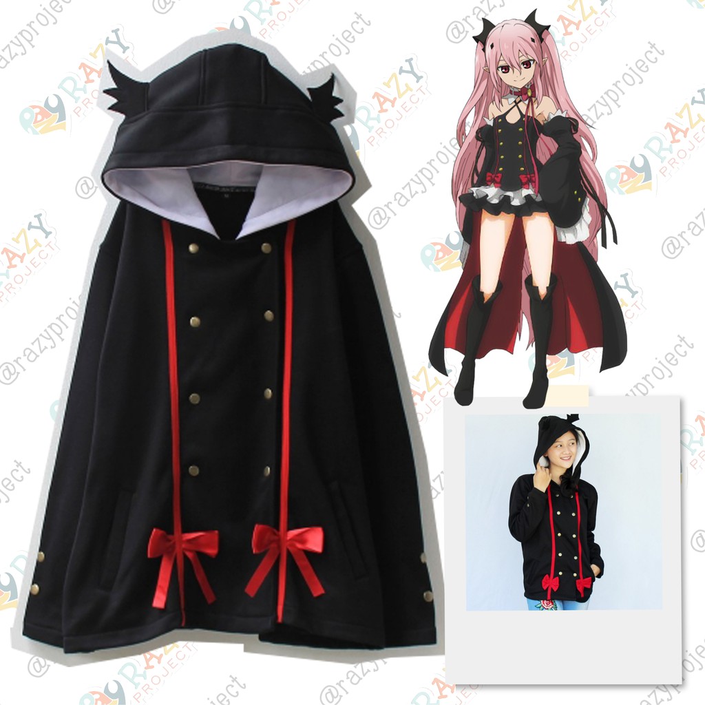 Krul Tepes Owari no Seraph Jacket Jaket Cosplay Anime Jepang Cute Lucu
