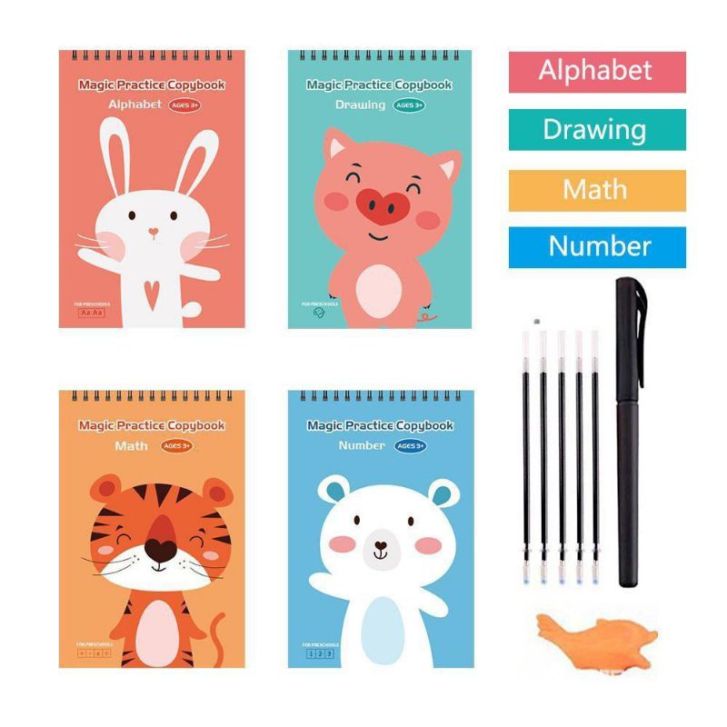 

4 Buku Sank Magic Book Preschool Belajar Menulis New Cover