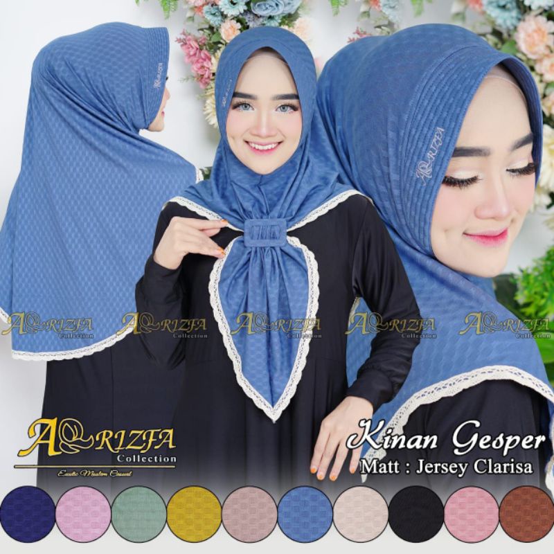 HIJAB INSTAN KINAN GESPER (AA)/ BERGO BY AR-RIZFA