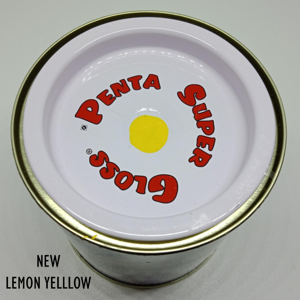 PENTA NEW LEMON YELLOW 17012 200cc - cat penta lemon yellow - cat kuning lemon - cat penta super gloss kuning - cat motor