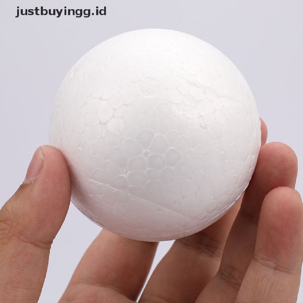 10pcs Bola Busa Polystyrene Styrofoam Ukuran 70mm Untuk Dekorasi Pesta