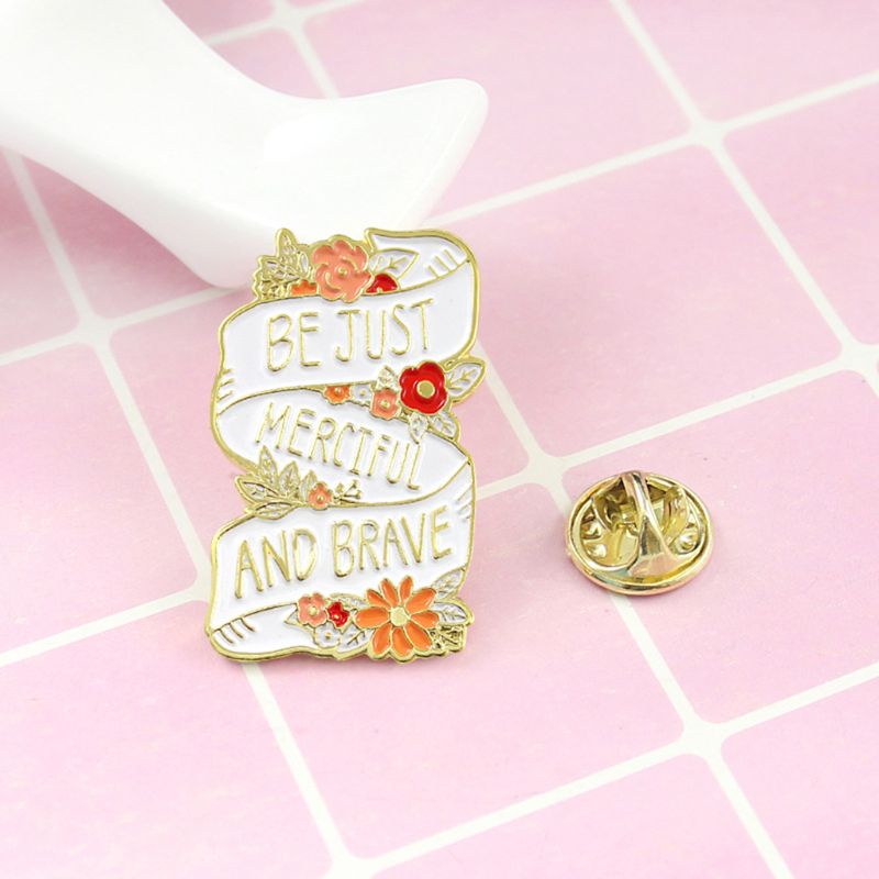 Siy Bros Pin Enamel Bentuk Bunga Aneka Warna Untuk Aksesoris Fashion Wanita