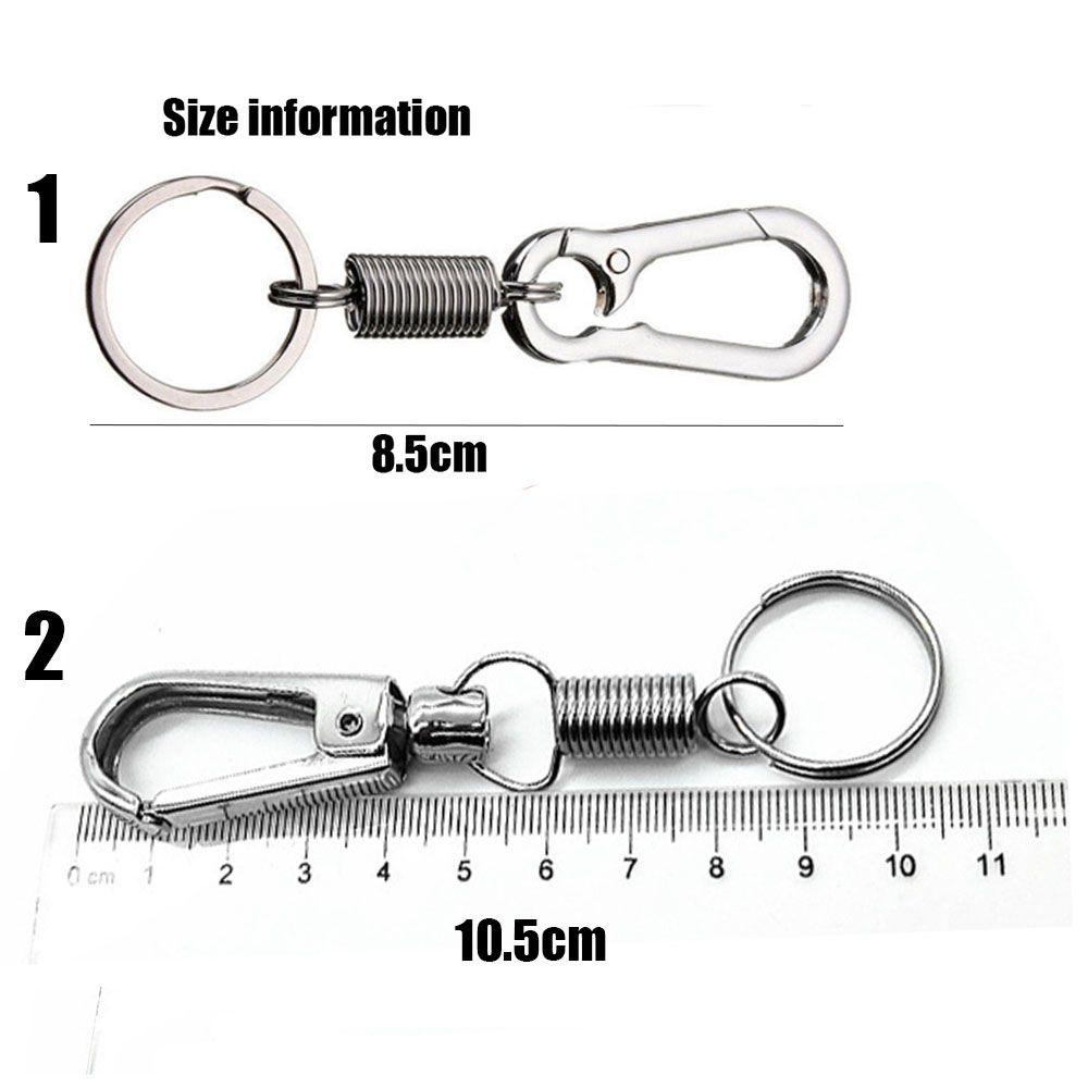 Nanas 1/2pcs Sepeda Botol Holder Aksesoris Ornamen Mobil Perak Kunci Ring Ditarik keyring Pinggang Sabuk Klip