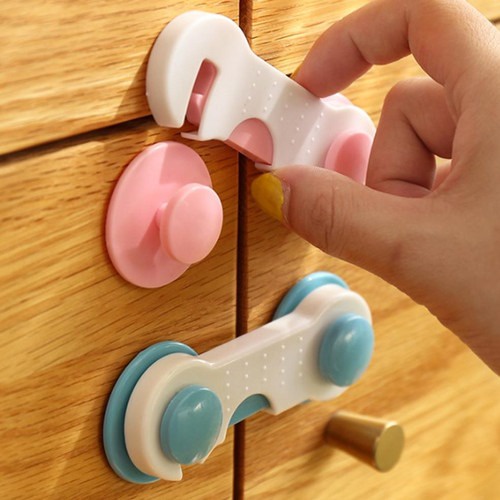 KUNCI PENGAMAN LACI LEMARI KULKAS / PENGAMAN PINTU KULKAS LEMARI / 3M ADHESIVE CHILD LOCK / BABY SAFETY LOCK