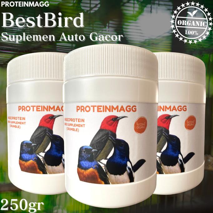 Proteinmagg Suplemen Protein Untuk Burung 250 gr Extra kicau Gacor