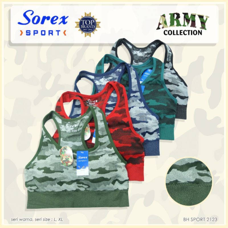 Bra Sorex sport bh olahraga Sorex termurah bralette army series tanktop sport bra bh olahraga wanita