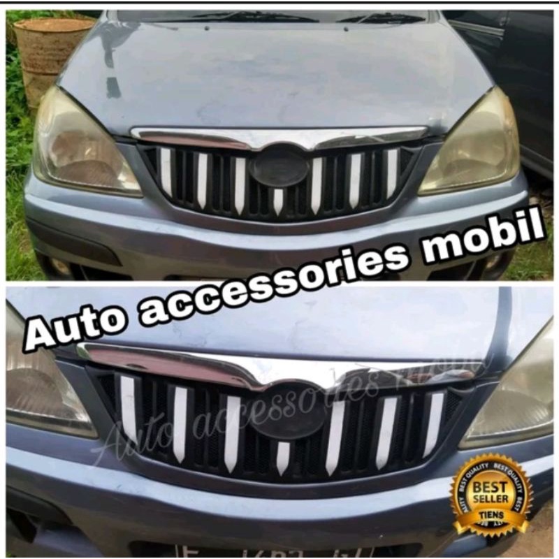 Grill Apollo Avanza Xenia 2007 - 2010 List Chrome, List Merah List, Putih