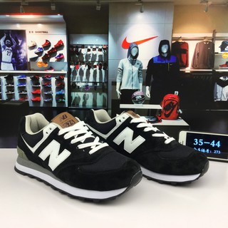 Sepatu Sneakers Desain New Balance nb574 Warna Hitam Putih Ukuran 36-44