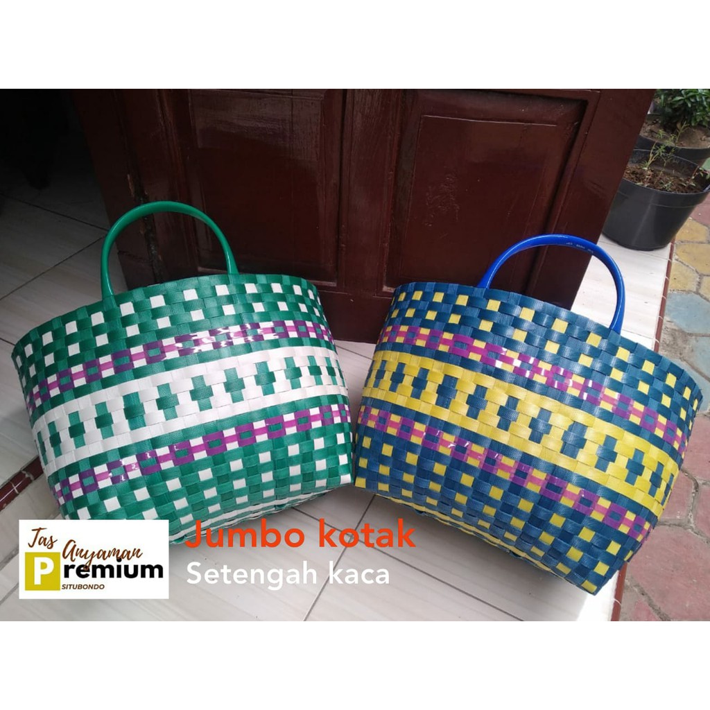 (JUMBO) Tas Belanja/ Tas Souvenir/ Tas Anyaman Premium Situbondo uk Jumbo