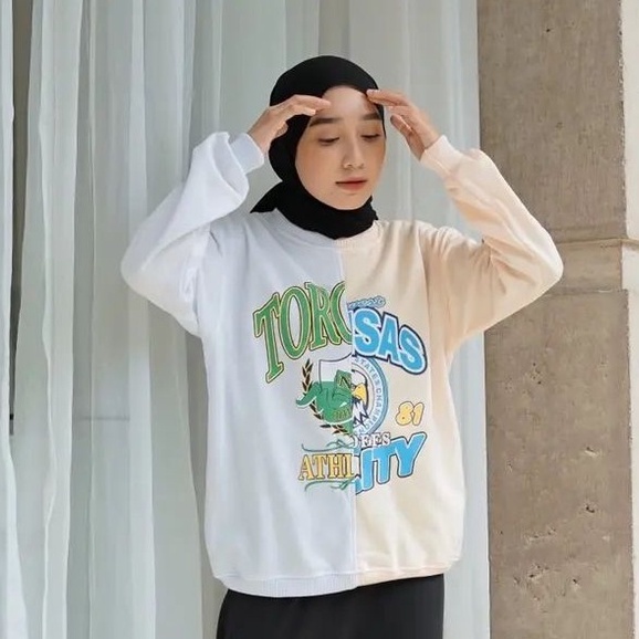 Athletic City Basic Sweater - Sweater Wanita Terbaru