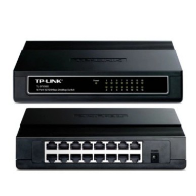 TP-LINK  TL-SF1016D SWITCH 16 PORT 10/100 PLASTIC CASE