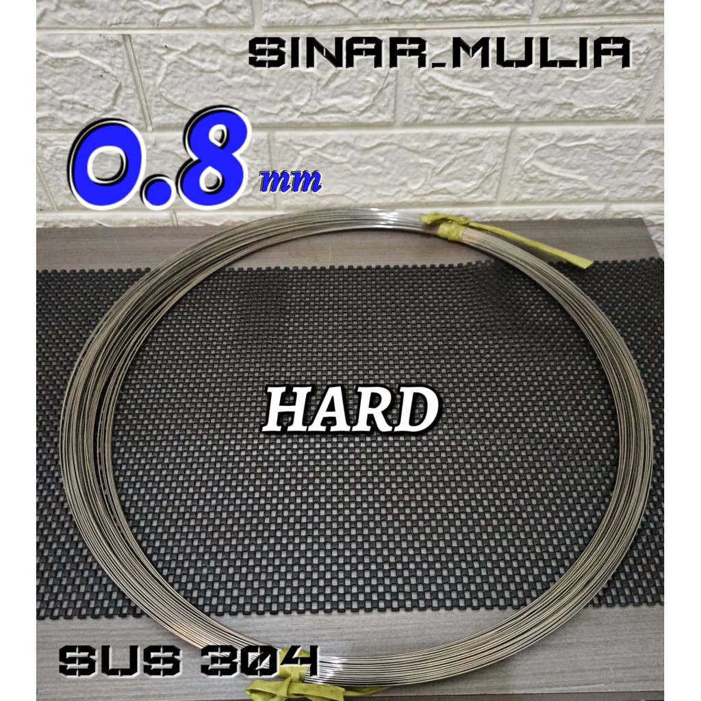 kawat stainless 304 hard dia 0.8mm / stainless 304 / kawat keras