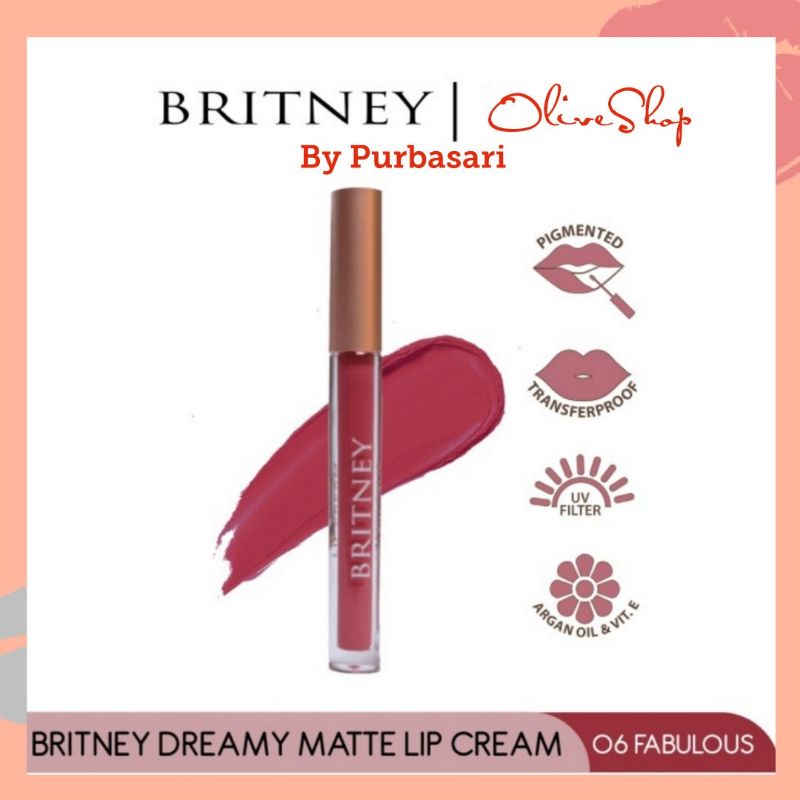 OliveShop ❤ Britney Dreamy Matte Lip Cream LipCream Lipstick