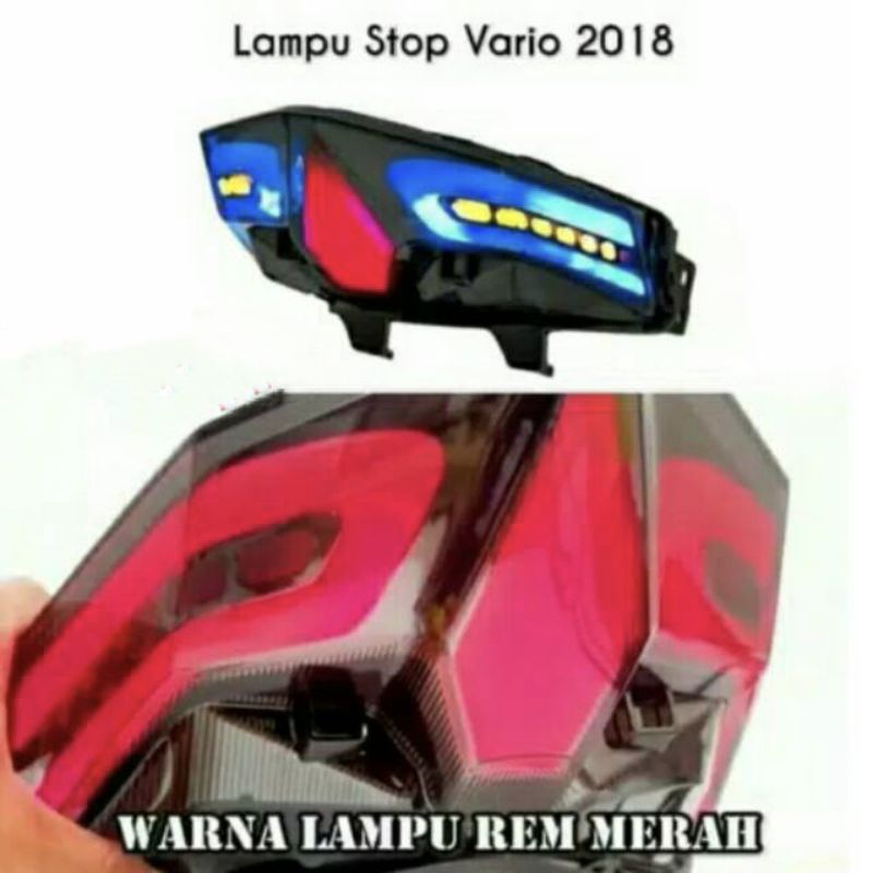 stoplamp lampu rem belakang variasi LED JPA 2 in 1 vario 125/150 2018