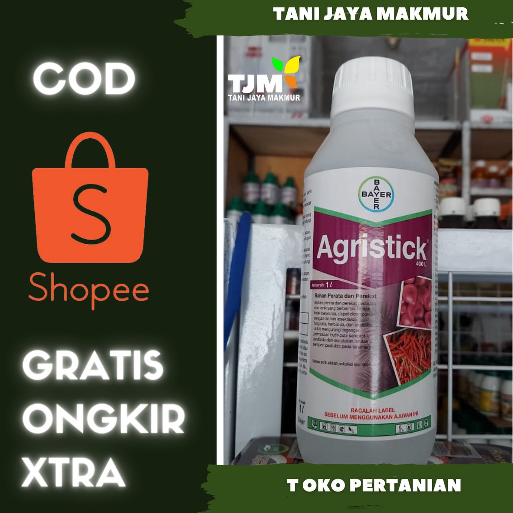 Agristick Kemasan 1 Liter Perekat Perata Pengemulsi Pestisida Pada Tanaman Shopee Indonesia