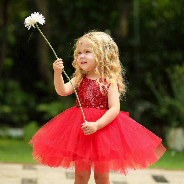 GA2526 QUINCY DRESS / GAUN PESTA ANAK PEREMPUAN / DRESS ULANG TAHUN MURAH BAGUS MEWAH TUTU