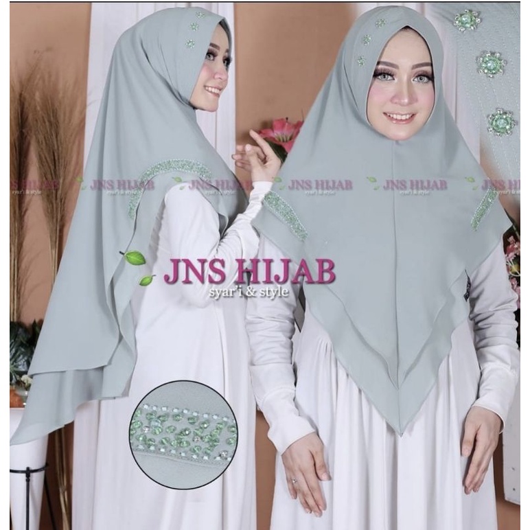 khimar almeera payet/hijab ceruty payet ori jns hijab