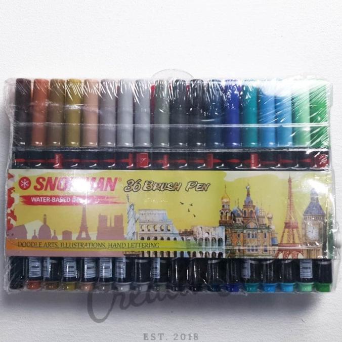 

Brush Pen Snowman BM-1 36 Warna Full Set