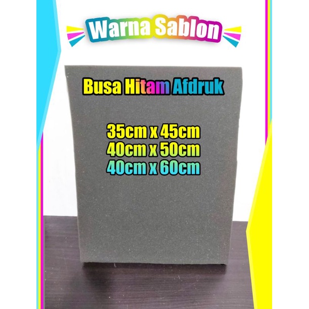 Busa hitam/ Busa afdruk sablon tebal 6cm 40x60,40x50,35x45