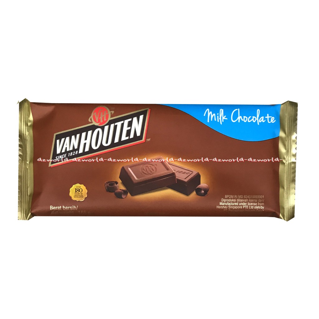 Vanhouten Full Cream Milk Chocolate 165gr Cokelat Van Hoten Vanhoten