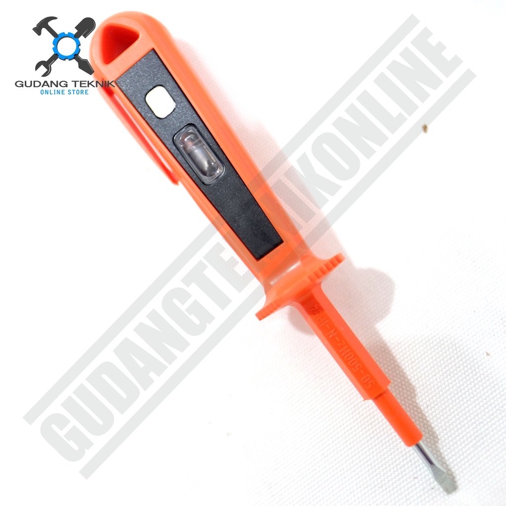 Obeng Test Pen IWT ORANGE 155mm 190mm / Tespen Listrik AC 15cm 19cm IWT