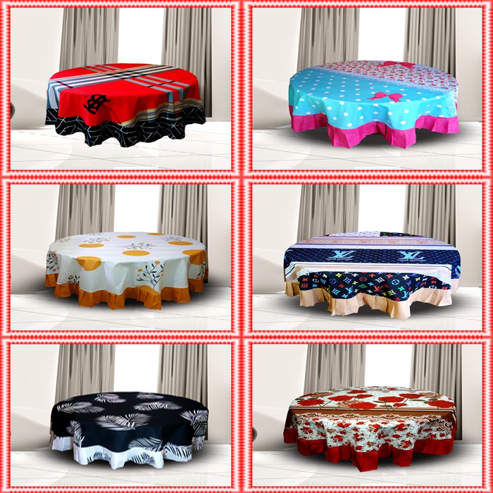 TAPLAK MEJA BULAT OSHIN 145CM ALAS MEJA TAMU MINIMALIS / TAPLAK MEJA LESEHAN / MEJA SANTAI