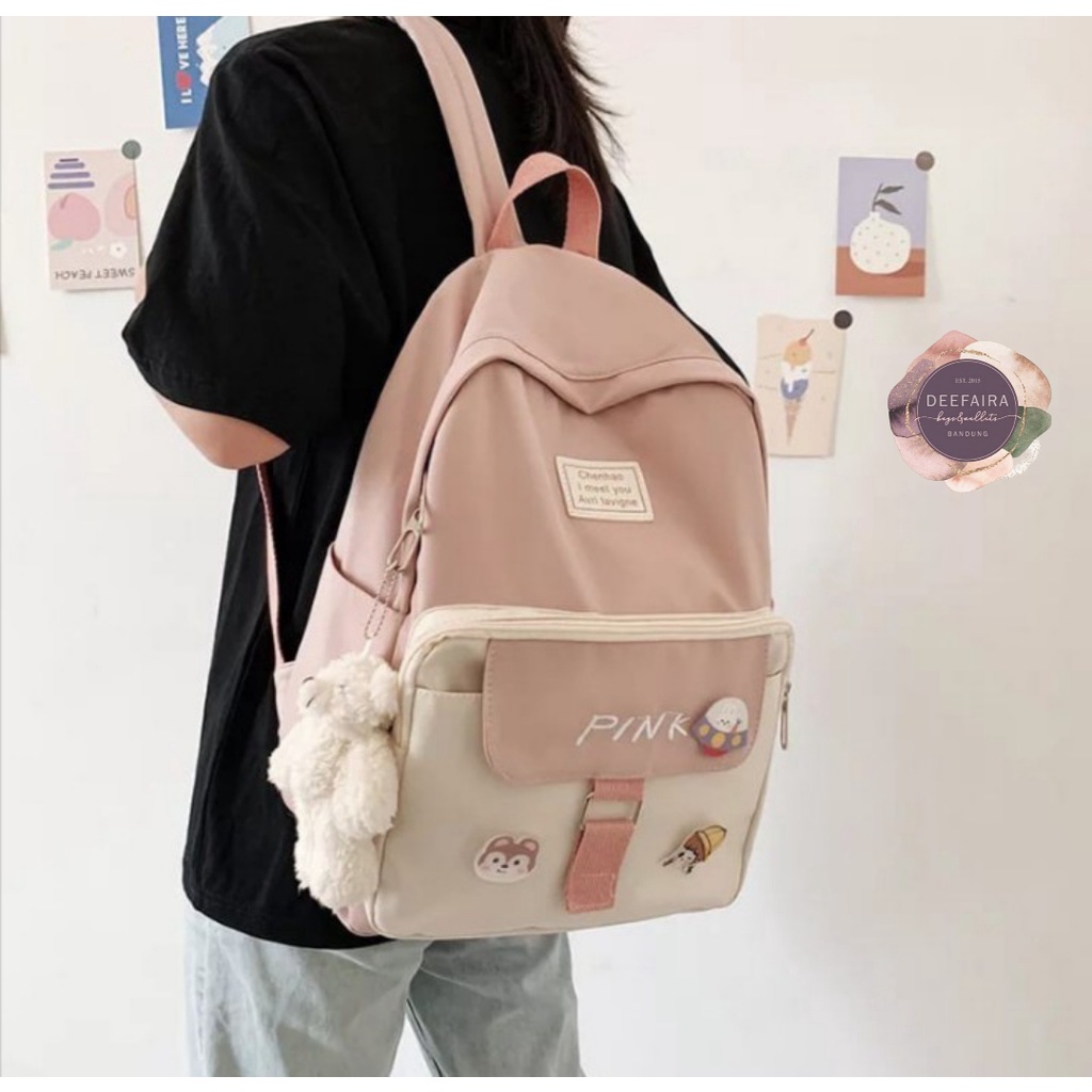 Tas Ransel Untuk Perempuan Model Korean Lucu Serbaguna Gh1 Untuk Smp Sma Kuliah